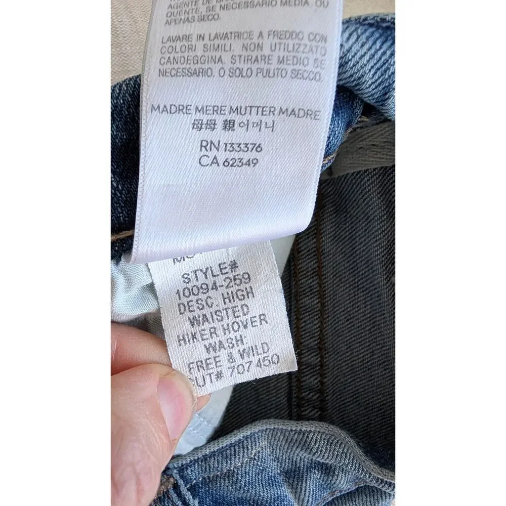 Mother Jeans / HIGH WAISTED HIKER HOVER Straight Leg Jeans / Wild & Free Wash
